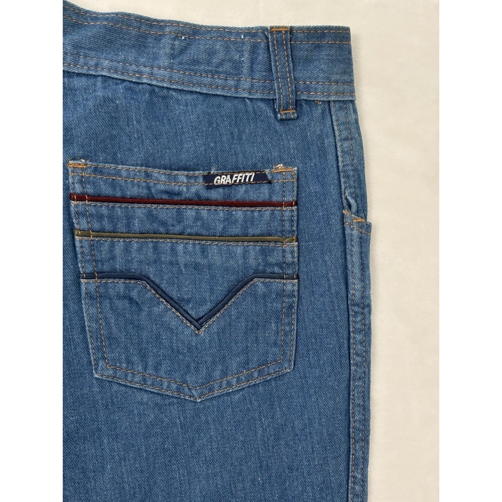 Vintage American Graffiti Jeans Womens 11 (US 6) High Rise USA 90s Blue 0660